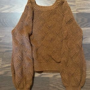 girls brown sweater